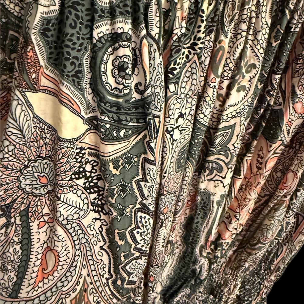 Zara Paisley Off-Shoulder Blouse - Picture 2 of 4